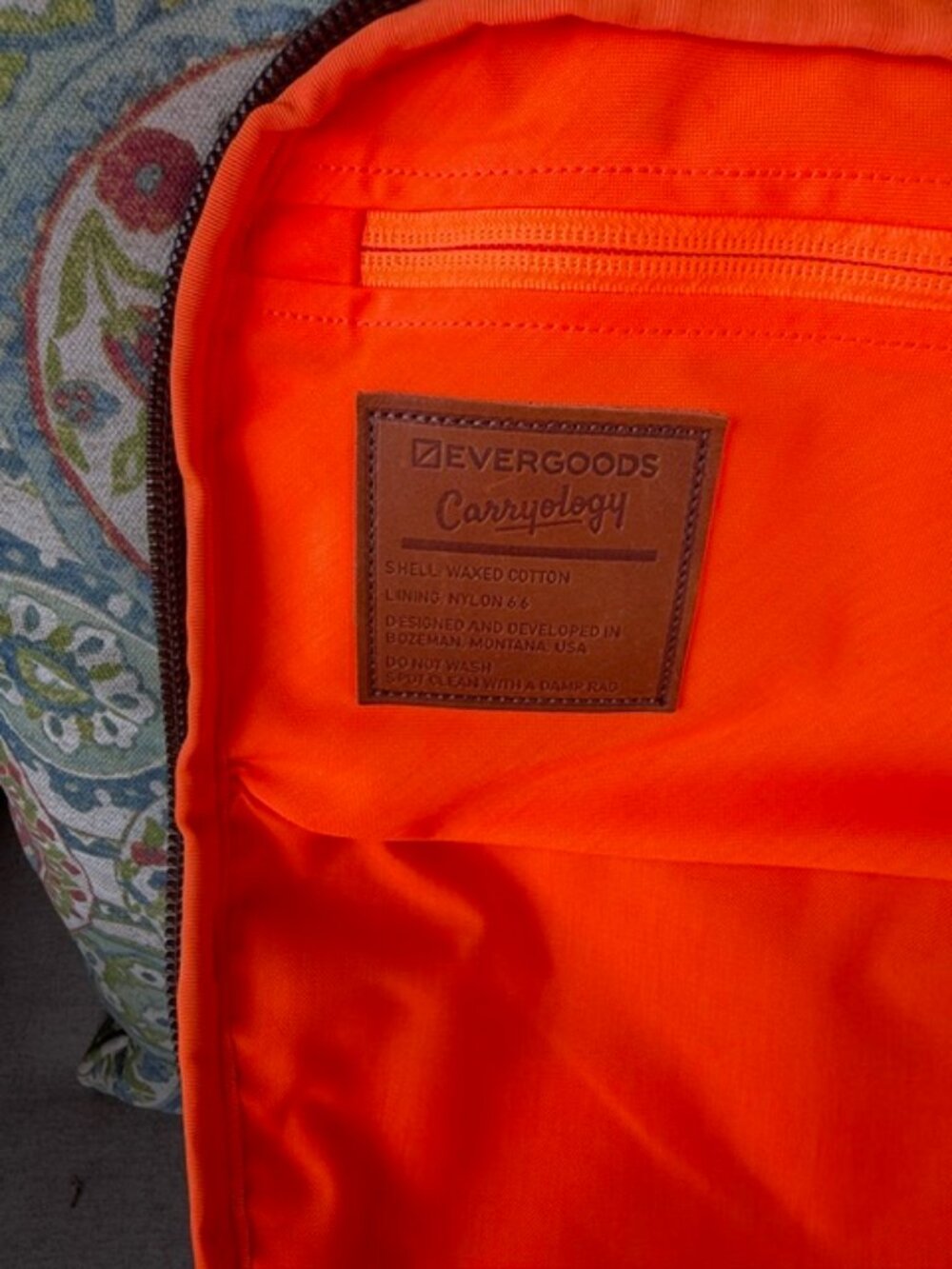 Evergoods Waxed Canvas & Leather Bookbag Backpack - Picture 8 of 10